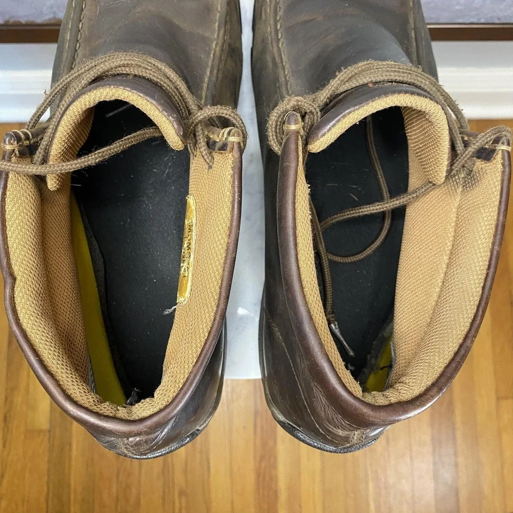 Twisted X Chukka Boots Mens Size 11.5 M Brown Leather Steel Toe Slip Resistant